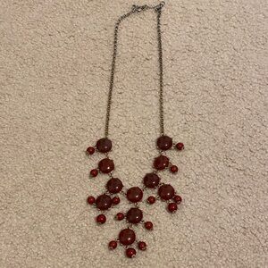 Elegant Red Beaded Necklace
